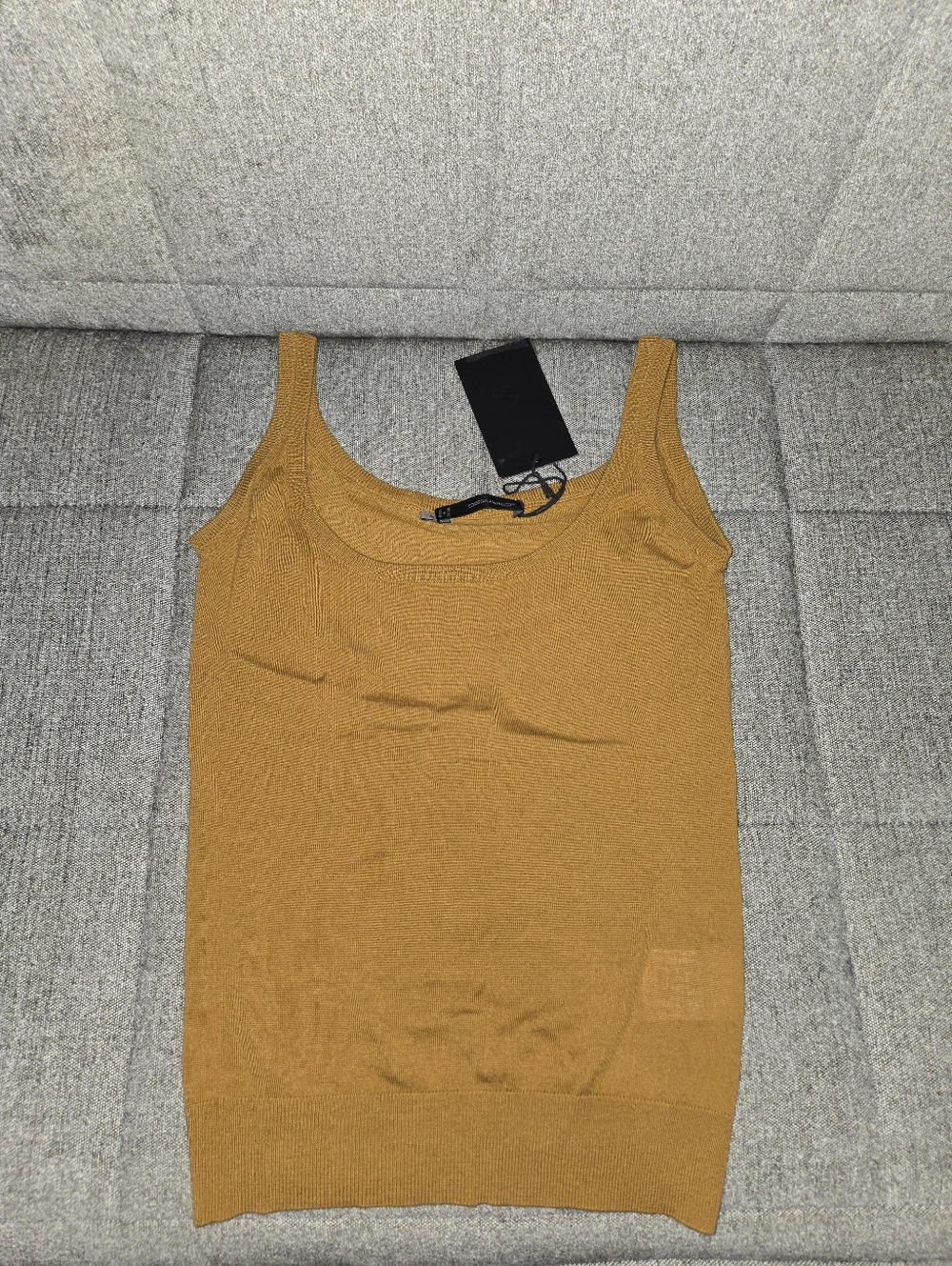 Dsquared2 | Wool Tank Top Size S In Yellow Mustard